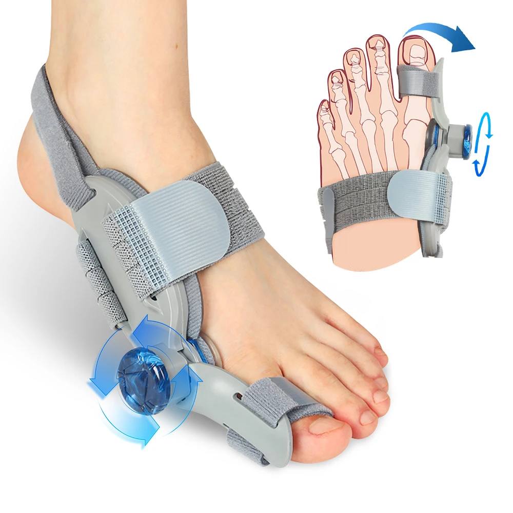 Unisex Bunion Corrector Adjustable Hallux Valgus Toe Separator & Foot Straightener