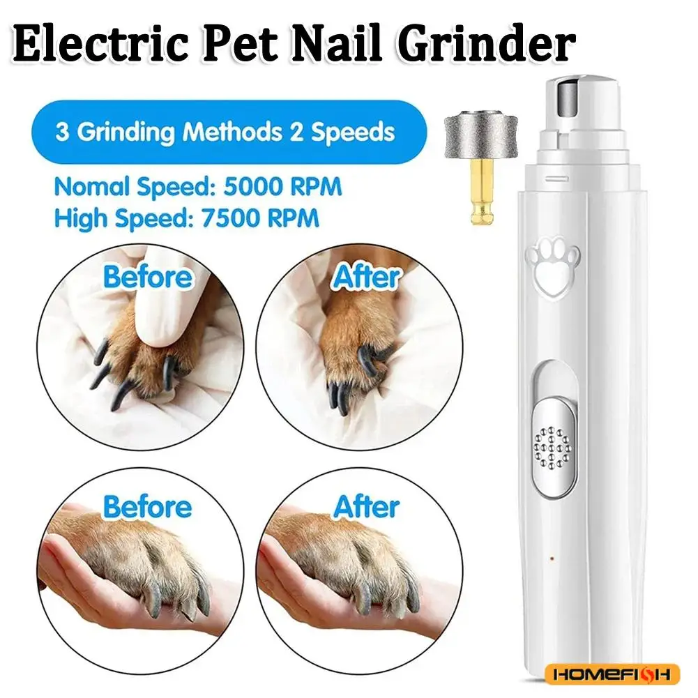 Electric Dog Nail Grinder – USB Rechargeable with Polishing Wheel - Image 6
