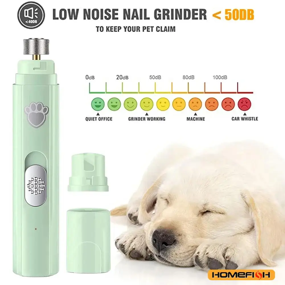 Electric Dog Nail Grinder – USB Rechargeable with Polishing Wheel - Image 3