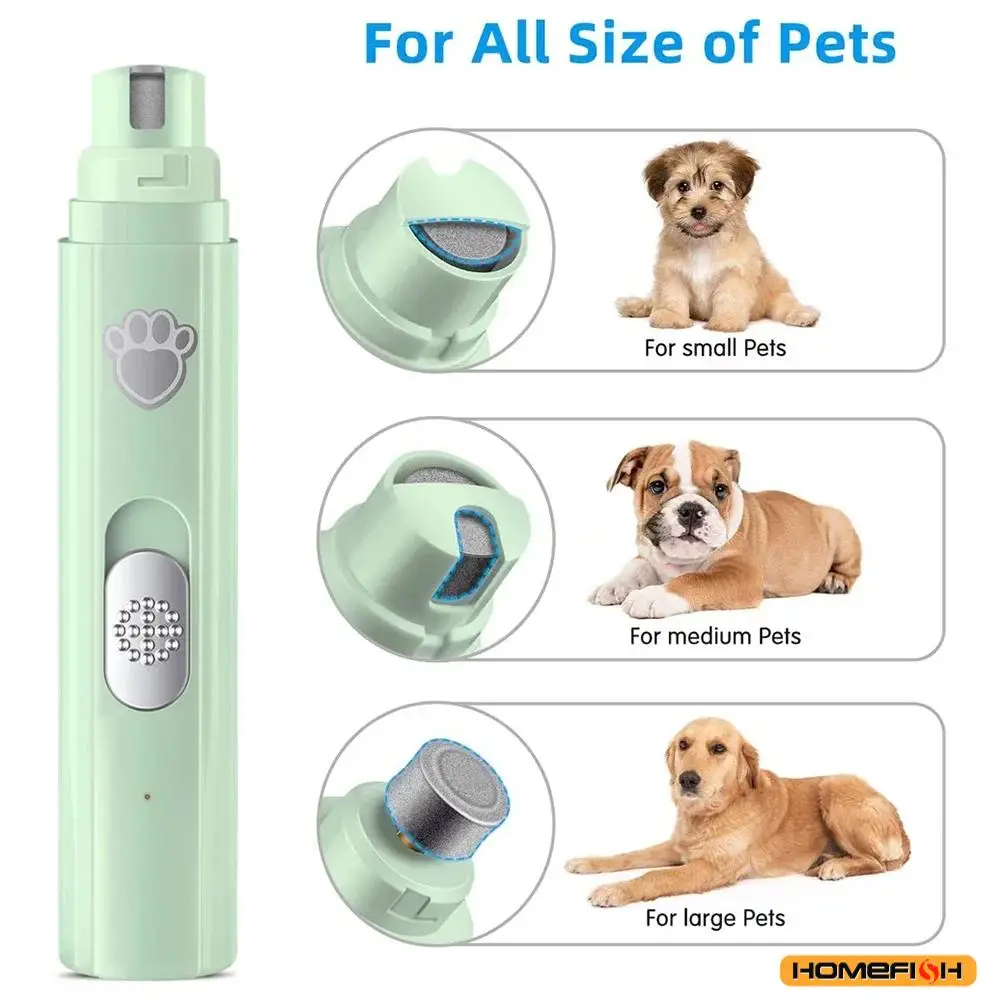 Electric Dog Nail Grinder – USB Rechargeable with Polishing Wheel - Image 5