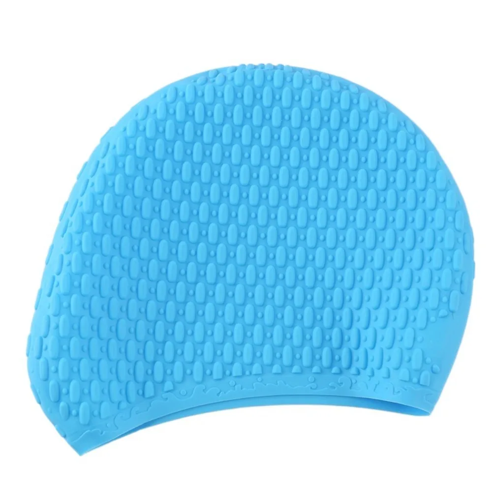 Silicone Bubble Swim Cap Non Slip Ear Protection for Water Sports - Image 4