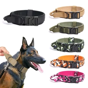 Adjustable Tactical Dog Collar German Shepherd Accessories