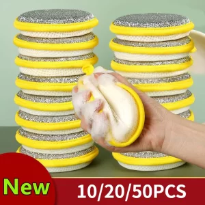 Double-Sided Dishwashing Sponges – Heavy Duty Kitchen Cleaning Pads