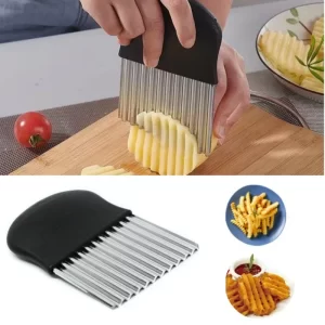 Stainless Steel Wavy Potato, Vegetable & French Fry Slicer