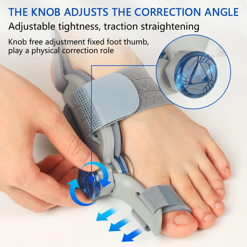Unisex Bunion Corrector Adjustable Hallux Valgus Toe Separator & Foot Straightener - Image 3
