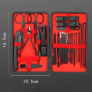 Alternative view of Professional Manicure Set – 7/12/18/20/24PCS Stainless Steel Nail Clippers Kit