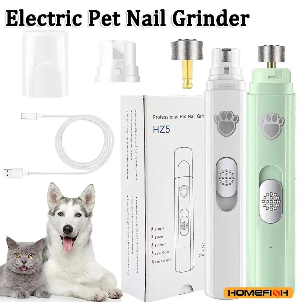 Electric Dog Nail Grinder – USB Rechargeable with Polishing Wheel - Image 2