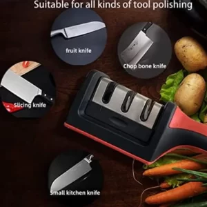 Alternative view of 3 Stage Knife Sharpener Diamond & Ceramic Rod