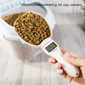 Alternative view of Electronic Pet Food Measuring Scoop LED Display