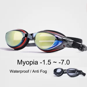 Myopia Swim Goggles – Anti-Fog, UV Protection, for Men & Women