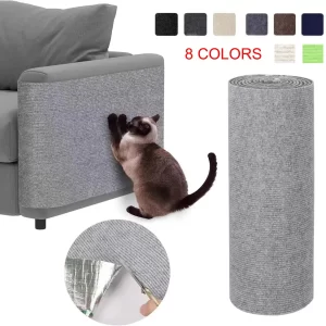 Self-Adhesive Cat Scratching Mat – Trimmable Furniture & Wall Protector