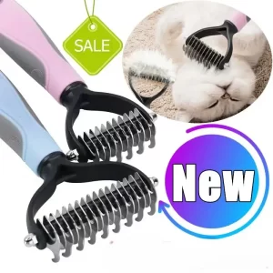 Pet Hair Removal Comb Cat & Dog Grooming Tool