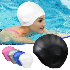 Professional Silicone Swimming Cap with Ear Pockets