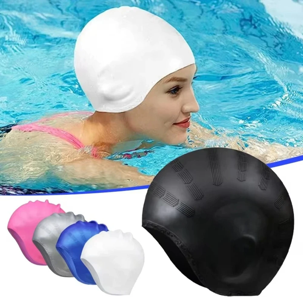 Professional Silicone Swimming Cap with Ear Pockets