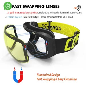 Alternative view of Premium Ski goggles with interchangeable lenses